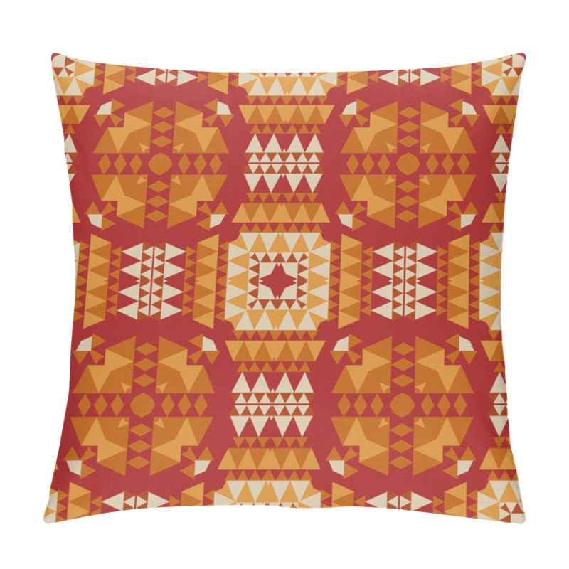 Personality  Geometric With Native, Tribal Look Seamless Pattern Pillow Covers