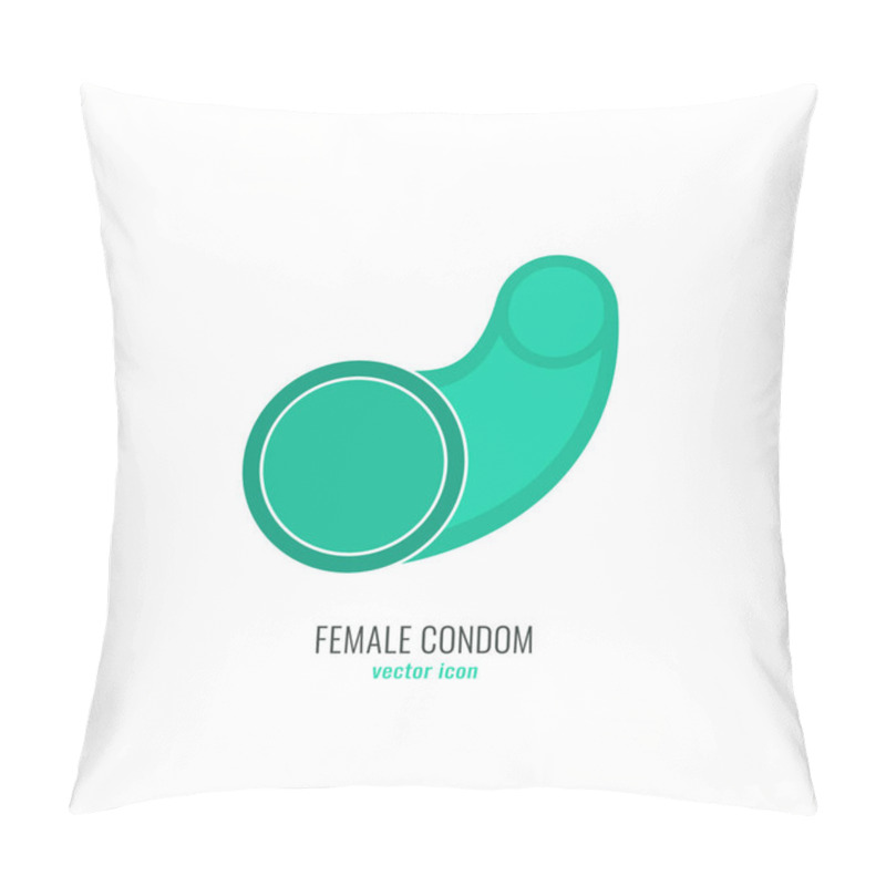 Personality  Female Condom Icon Pillow Covers