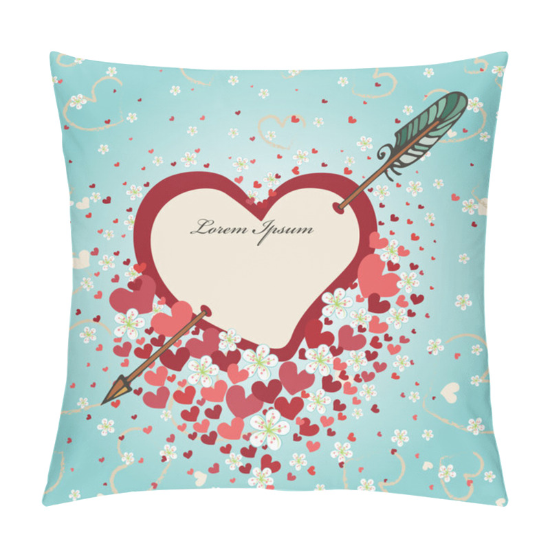 Personality  Arrow With Spring Flowers. Pillow Covers