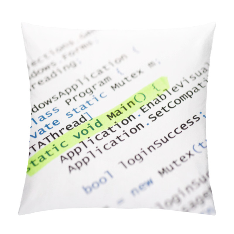 Personality  CSharp Code Pillow Covers