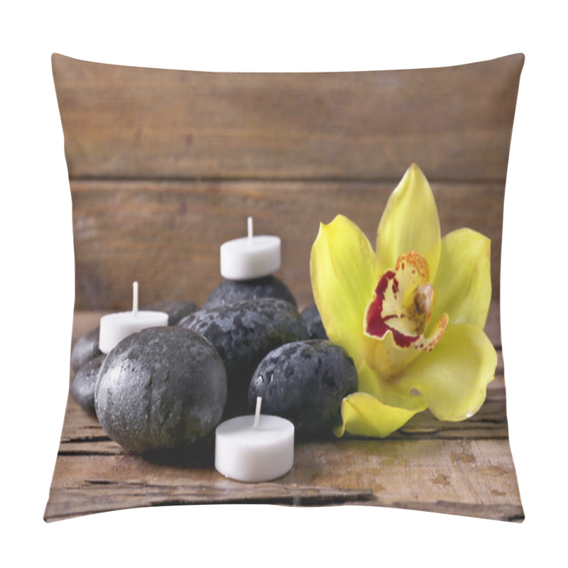 Personality  Spa Still Life With Stones Pillow Covers