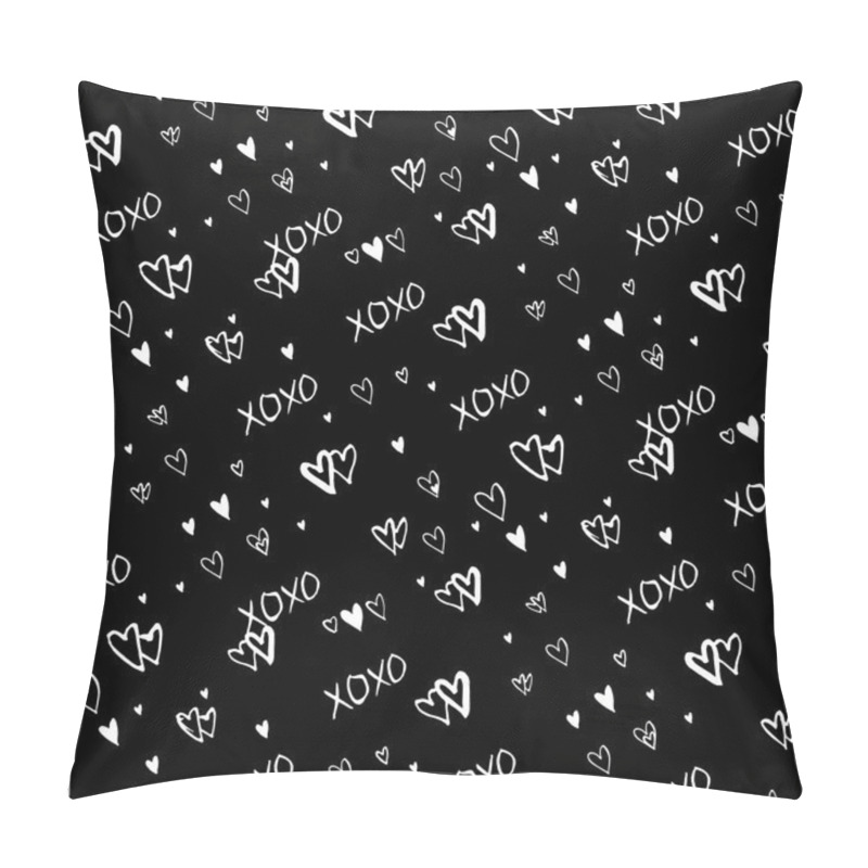 Personality  Pattern With Hand Painted Hearts Pillow Covers