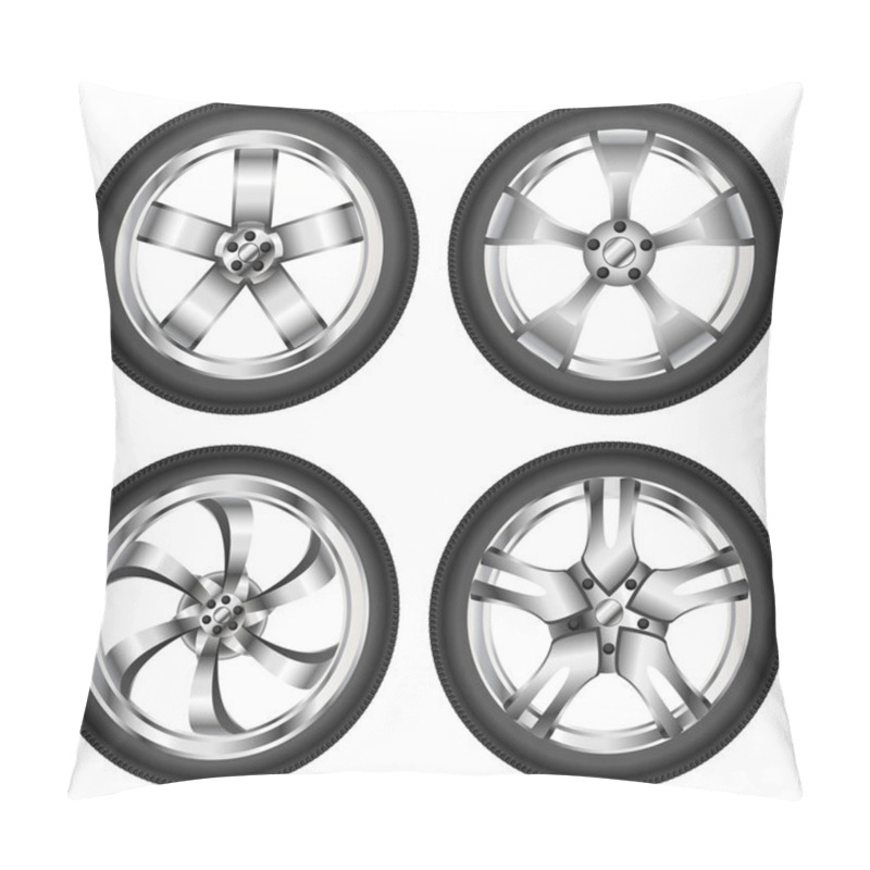 Personality  Car Wheel Set Pillow Covers