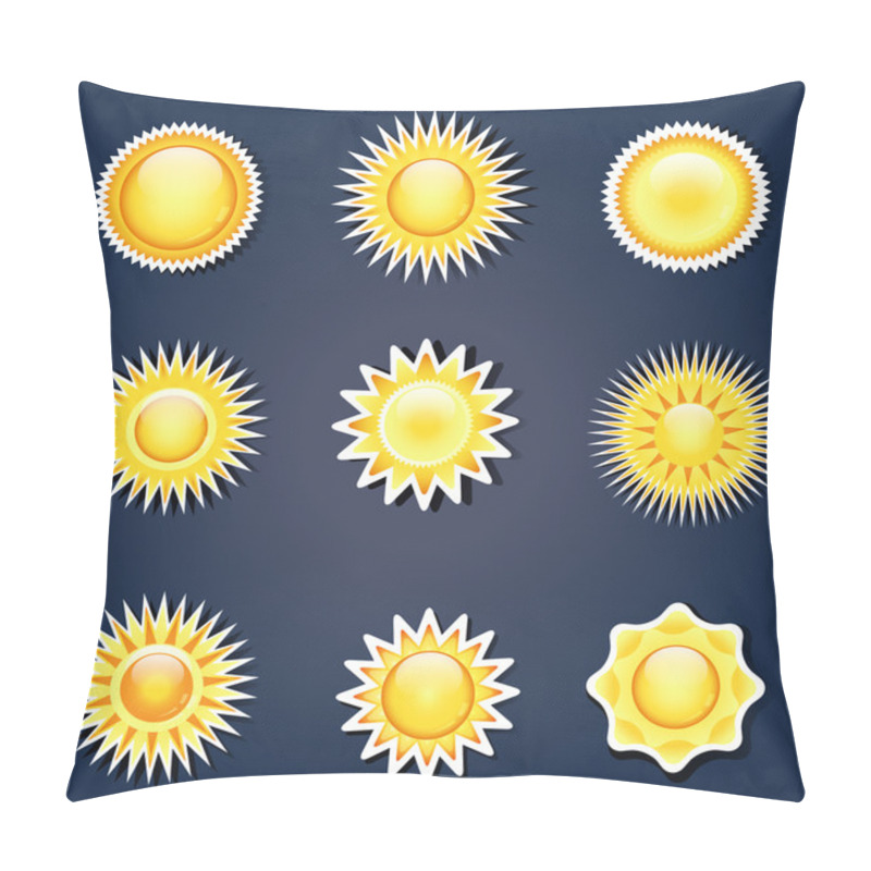 Personality  Vector Sun Label Pillow Covers