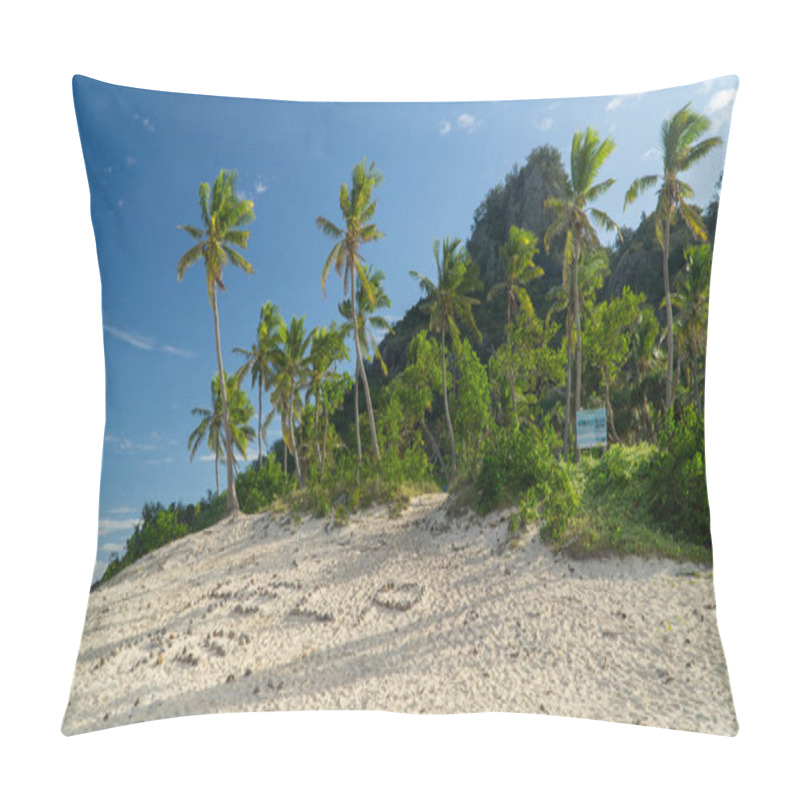 Personality  Sunny Day In The Monuriki Island Where Castaway Movie Was Filmed, Fiji Pillow Covers