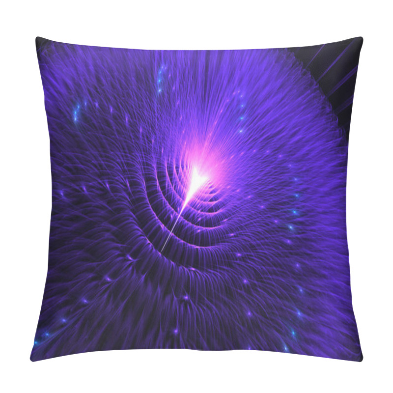 Personality  Fractal Shining Fluffy Flower  -  Fractal Art - 3D Image Pillow Covers