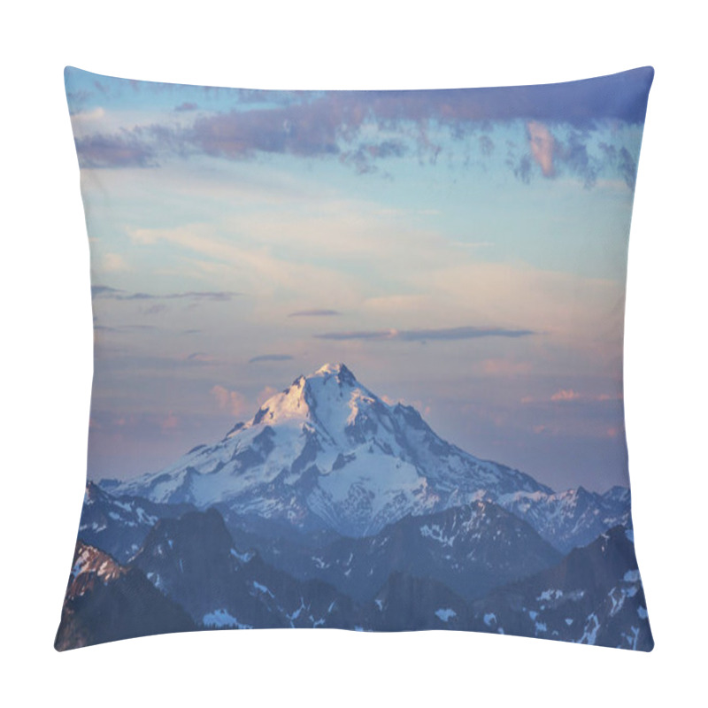 Personality  Beautiful Mountain Peak In  North Cascade Range, Washington / USA Pillow Covers