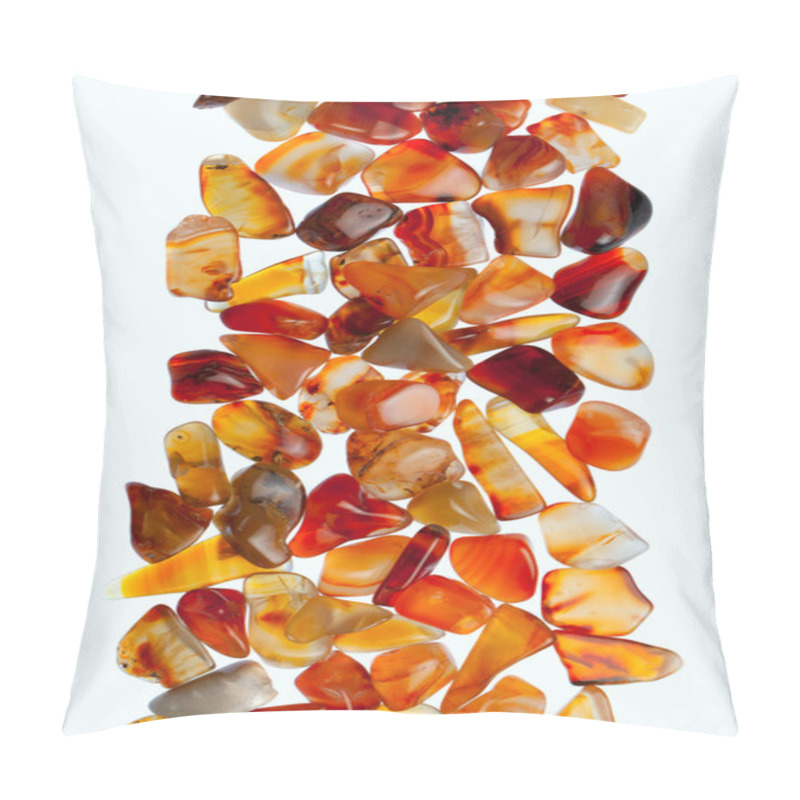 Personality  Gemstones On A White Background Pillow Covers