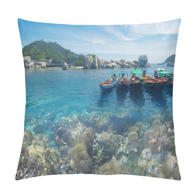 Personality  Underwater Coral Reef Seabed View Pillow Covers