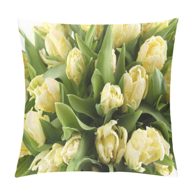 Personality  Bunch Of White Tulips Pillow Covers