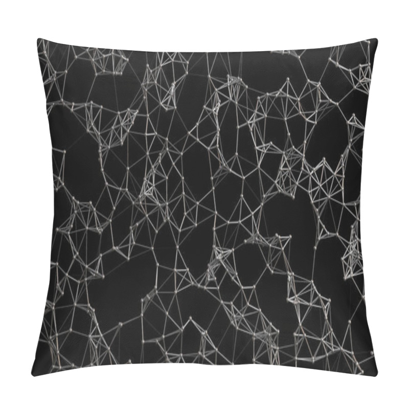 Personality  Abstract Polygonal Fractal Structure Pillow Covers