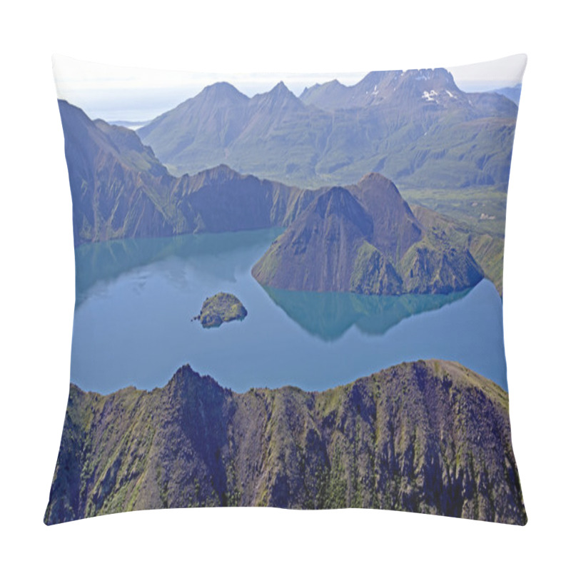 Personality  Volcanic Caldera Viewed From Above Pillow Covers