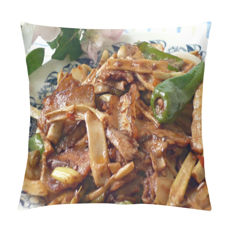 Personality  Chinese Food Specialty - Double Cooked Pork Slice Pillow Covers