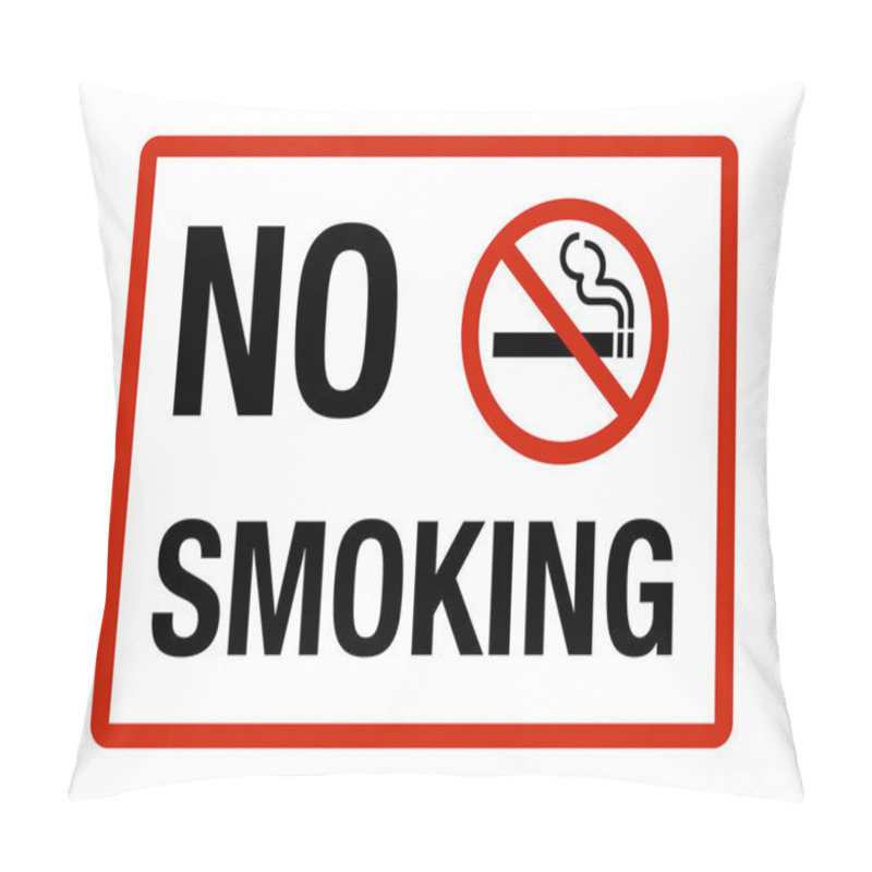 Personality  No Smoking Sign Illustration Pillow Covers