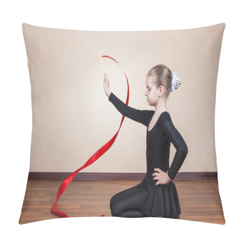 Personality  Little Girl Gymnast Trains Pillow Covers