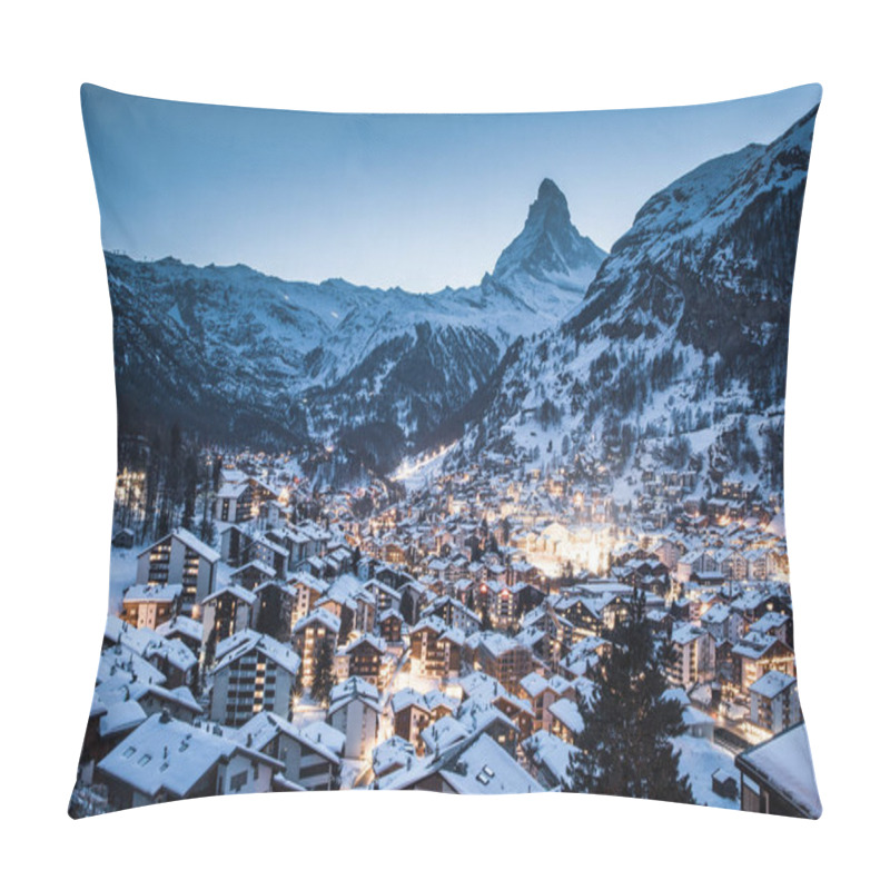 Personality  Amazing View Of Matterhorn Peak From Zermatt Pillow Covers