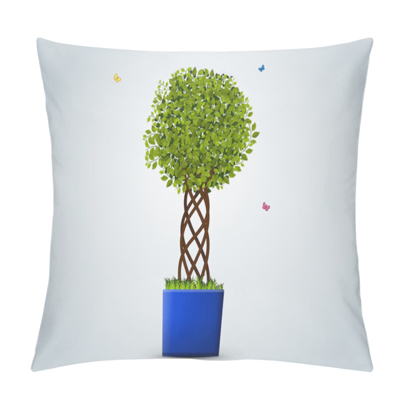 Personality  Tree In A Pot Pillow Covers