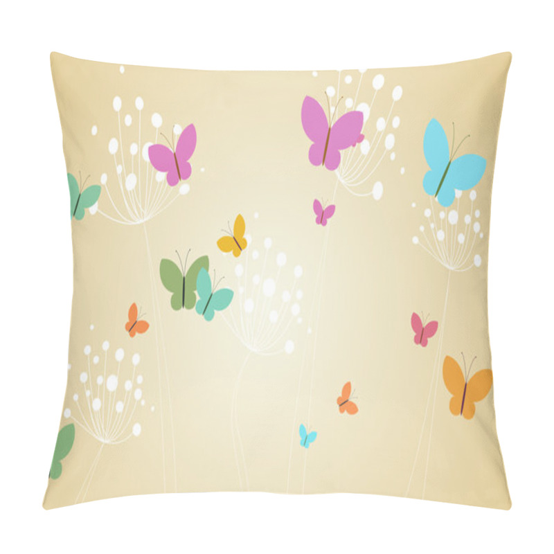 Personality  Dandelions And Butterflies Pillow Covers