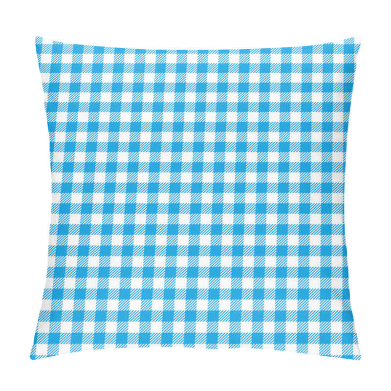 Personality  Blue Checkered Tablecloths Patterns. Pillow Covers