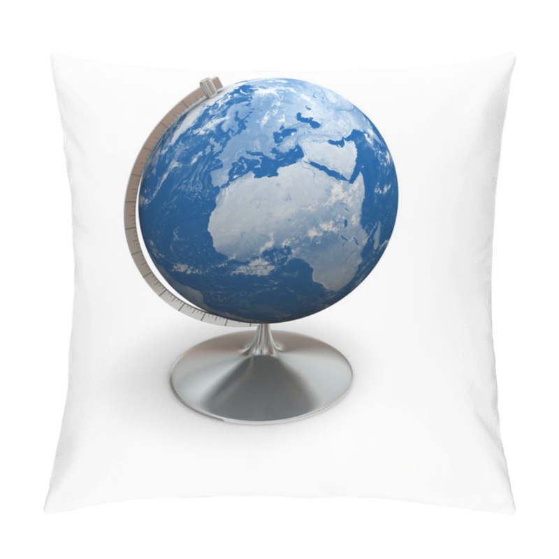 Personality  Blue Globe Pillow Covers