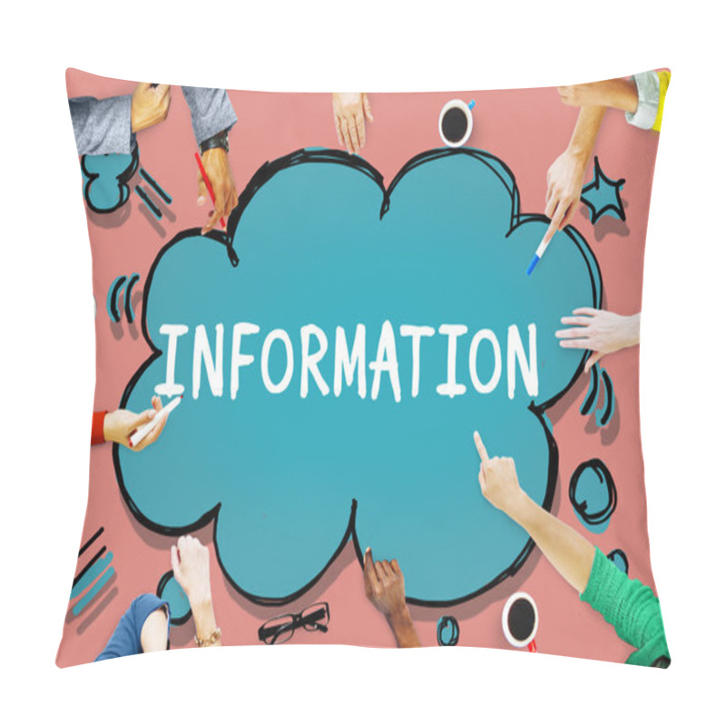 Personality  Information Info Media Research Concept Pillow Covers