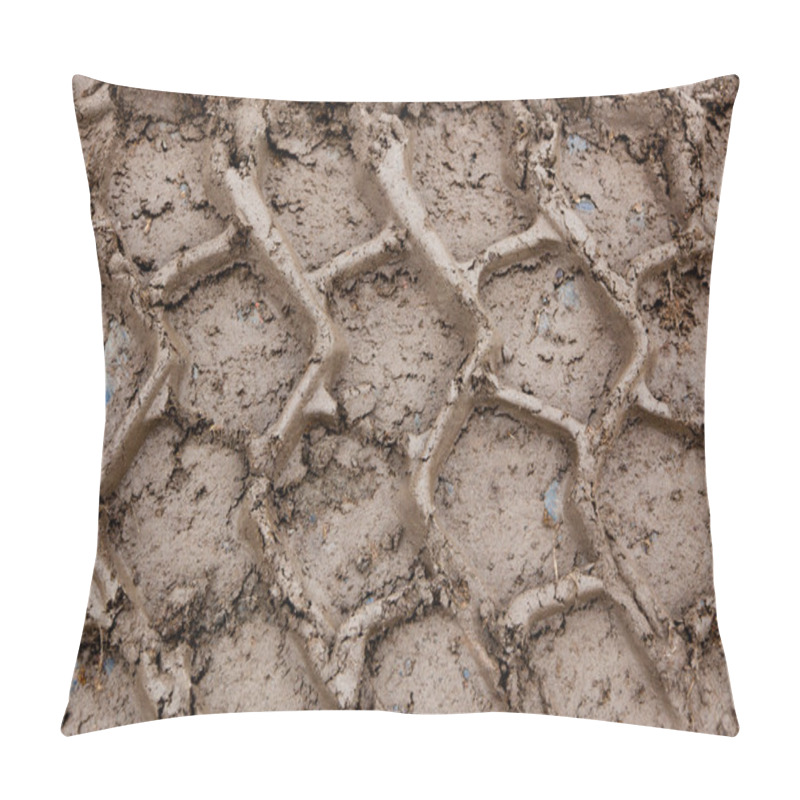 Personality  Tire Tracks In Mud Pillow Covers