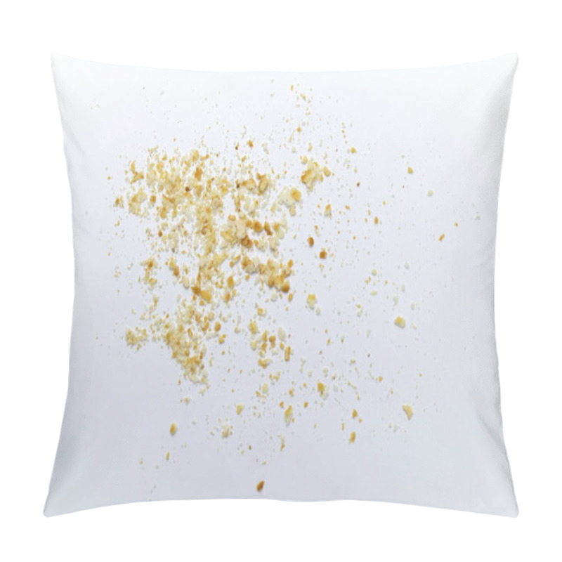 Personality  Scattered Crumbs Of Cookies On White Background. Pillow Covers