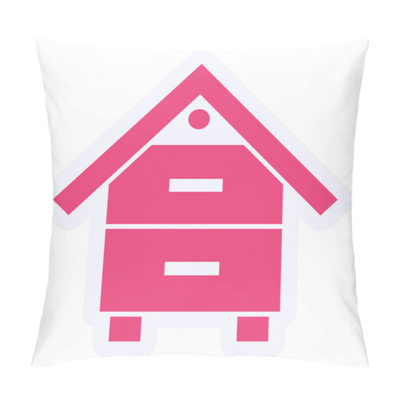 Personality  Bee Box Vector Glyph Icon Design Pillow Covers