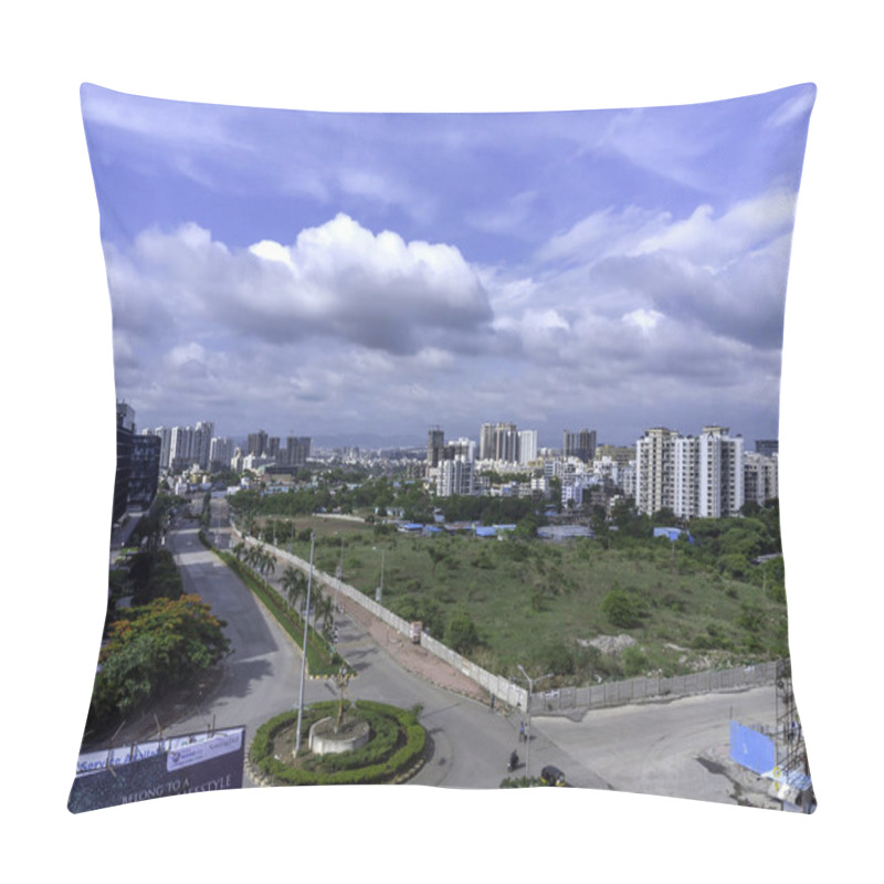 Personality  Cloudy Sky Over The City Of Pune During The Onset Of The Monsoon Season. Monsoon Is The Annual Rainy Season In India From June To September. Pillow Covers