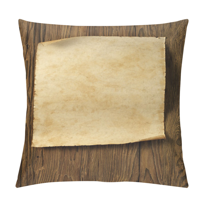 Personality  Old Parchment On Wooden Wall Pillow Covers