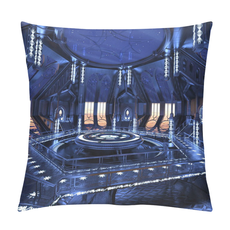 Personality  3D CG Rendering Of A Space Station Pillow Covers