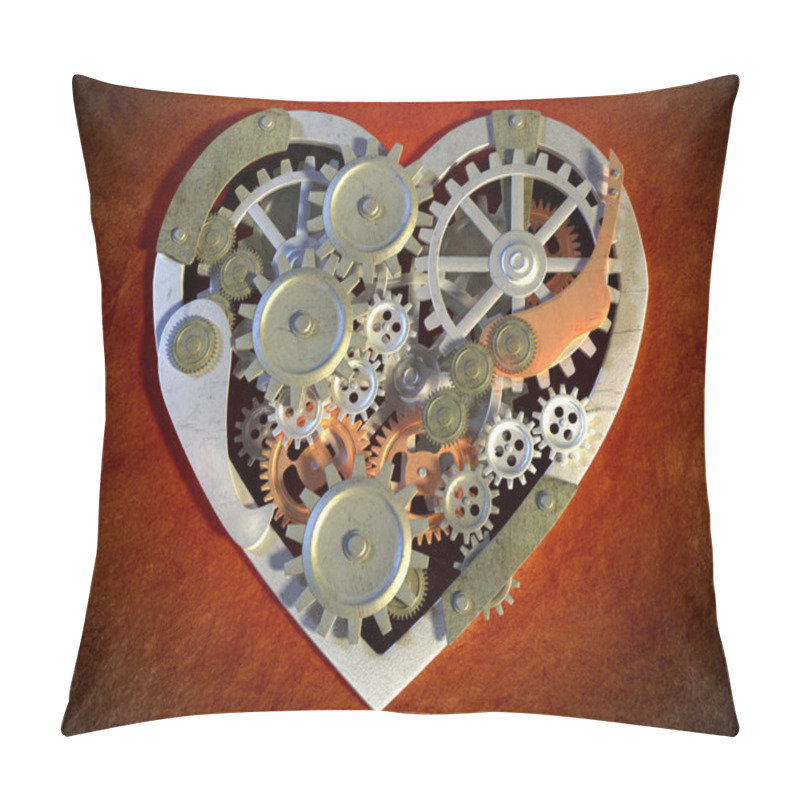 Personality  Mechanical Heart Pillow Covers