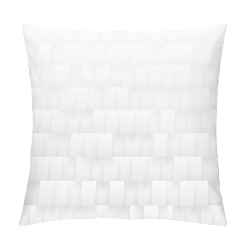 Personality  Rendered 3D Squares High Technology White Abstract Background Pillow Covers