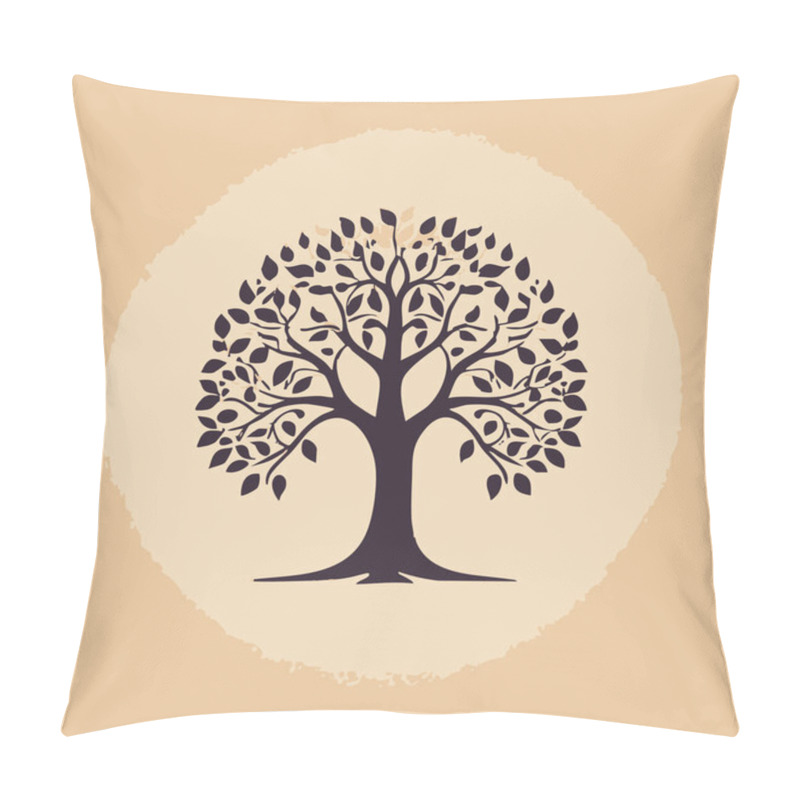 Personality  Abstract Tree Illustration Art Design For Social Media Template Backgrounds. Pillow Covers