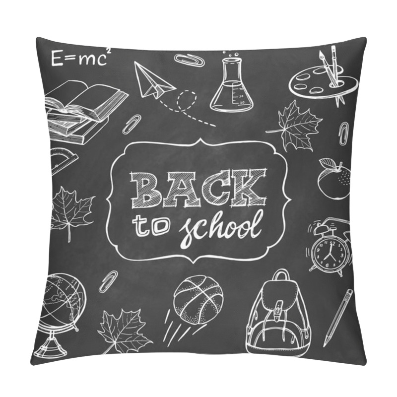 Personality  School Supplies And Back To School Inscription Pillow Covers