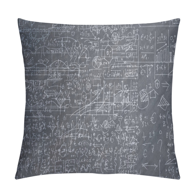 Personality  Sketch On Blackboard Pillow Covers