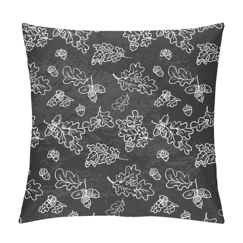 Personality  Seamless Pattern Of Oak Branches Pillow Covers