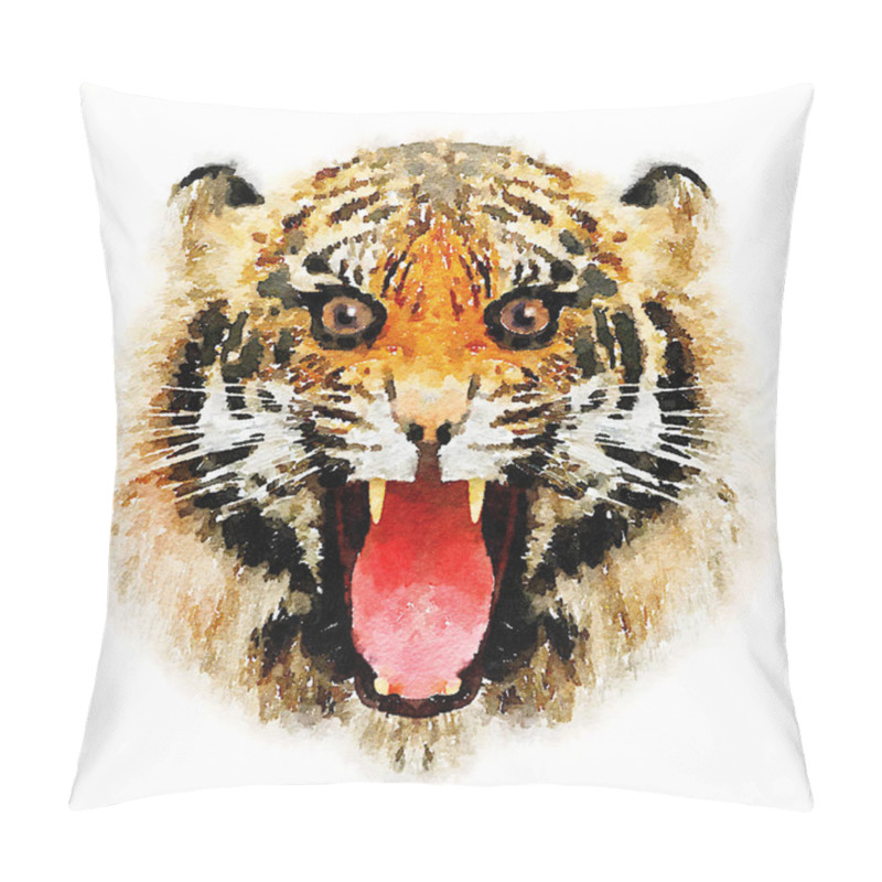 Personality  Wild Tiger Print Pillow Covers