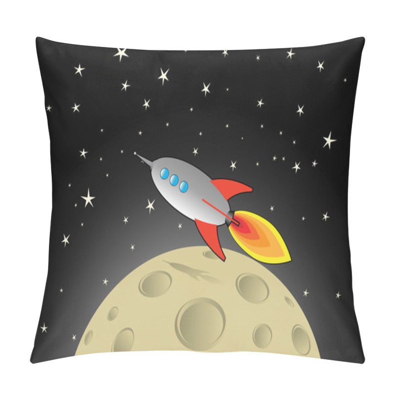 Personality  Vector Rocket Pillow Covers