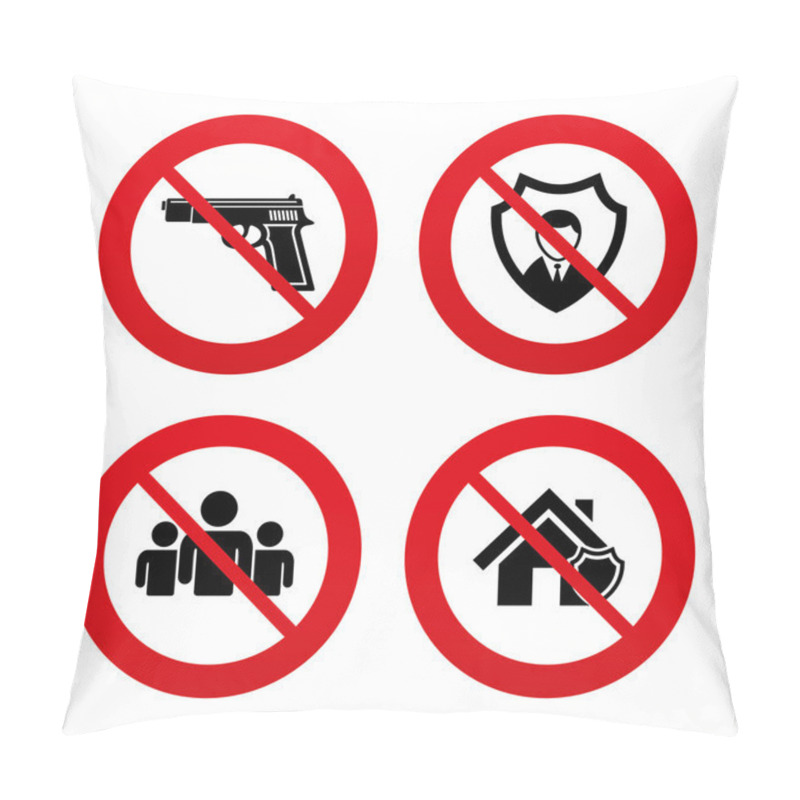 Personality  Security Agency Icons. Pillow Covers