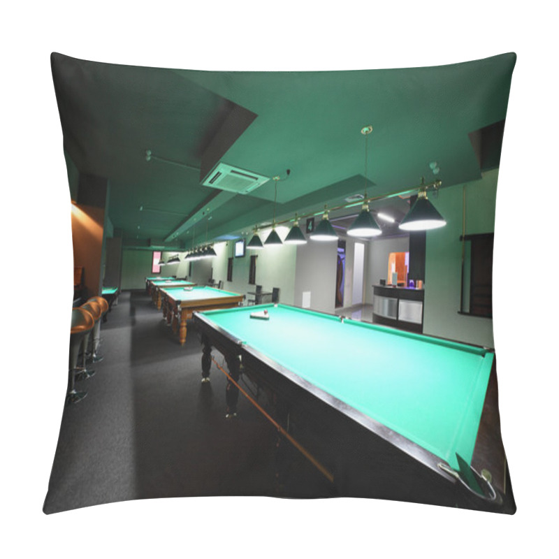 Personality  Interior Of Beautiful And Modern Billiard Pillow Covers