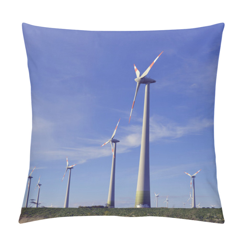 Personality  Wind Turbines Farm Pillow Covers