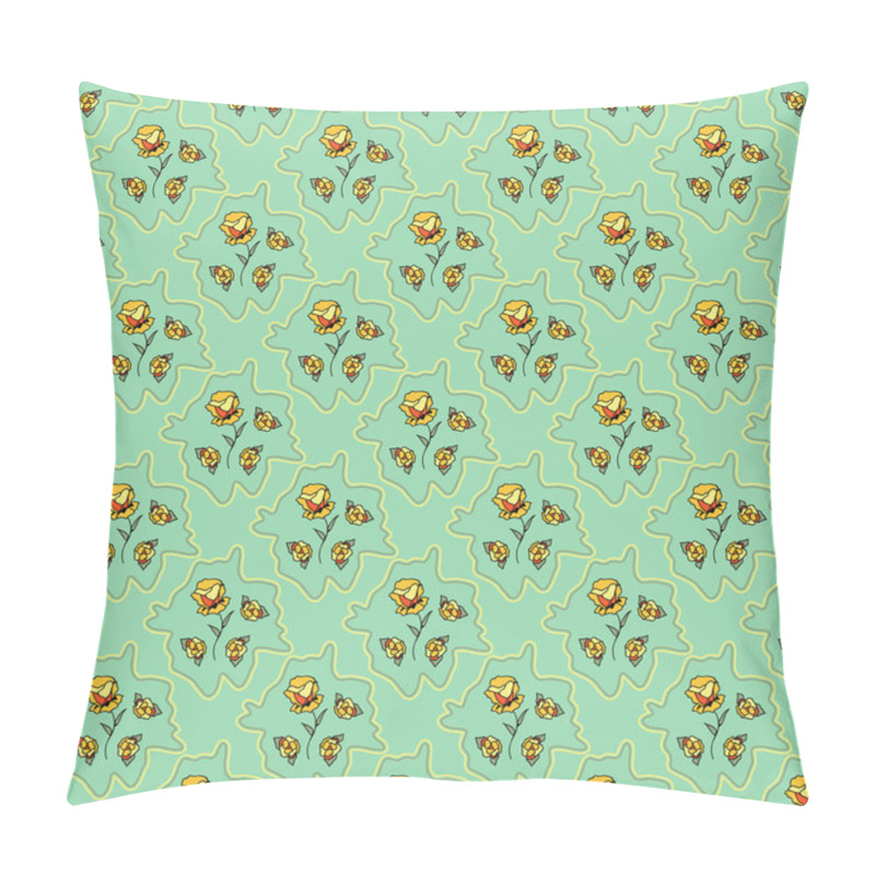 Personality  Seamless Floral Pattern Pillow Covers