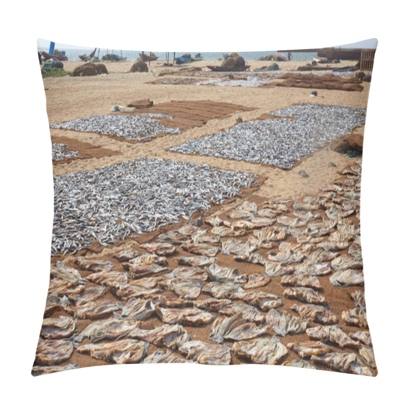 Personality  Sri Lankan Traditional Method Of Drying Fresh Fish Pillow Covers