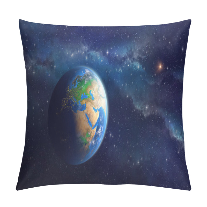 Personality  Planet Earth In Deep Space Pillow Covers