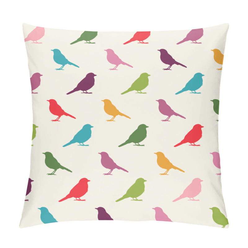 Personality  Birds Seamless Pattern Pillow Covers