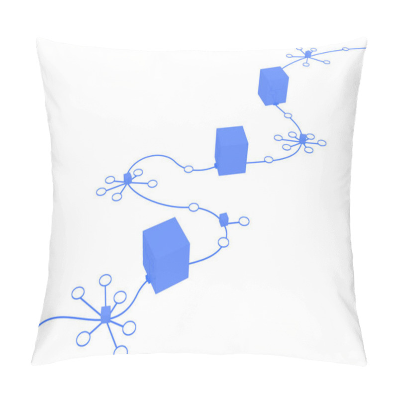 Personality  Connection Systems, Block Chain Pillow Covers