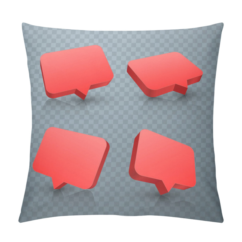 Personality  Chat Red Set Art Frame Text. Pillow Covers