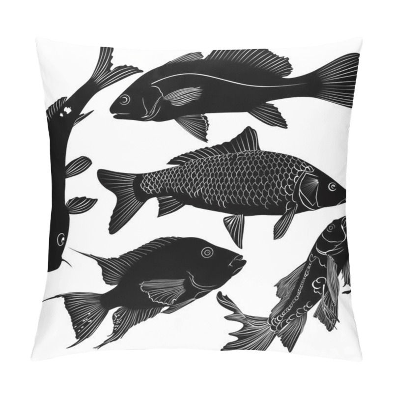 Personality  Collection Of Fish Pillow Covers