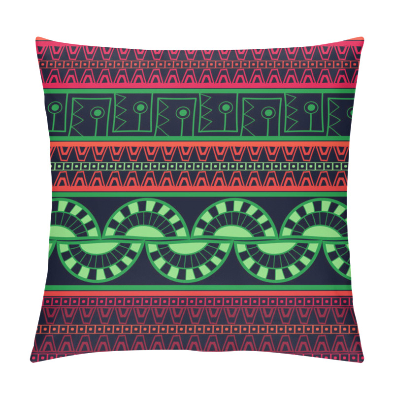 Personality  Peruvian Pattern Boho Design. Tribal Psychedelic Bright Pattern Seamless Vector. Pillow Covers